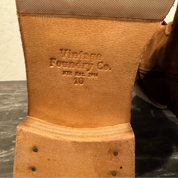 NEW Vintage Foundry Co. Trina Leather Fold Over Boots - Picture 11 of 12